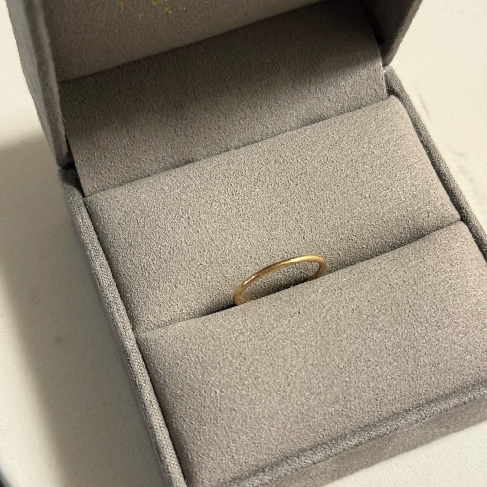 1.2mm 14k rose gold ring